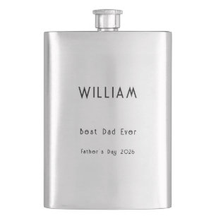 Custom Gift for Dad Personalised Father's Day Hip Flask