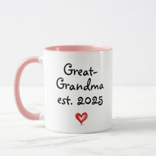 Custom Gift For Great-Grandma, Personalized Year Mug