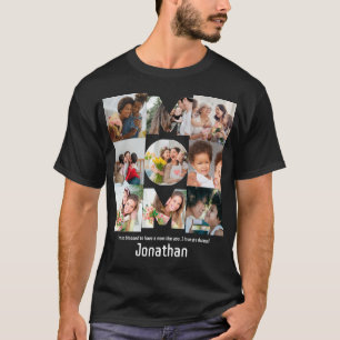 Custom Gift for Mom Mothers Day 9 Photo Collage T-Shirt