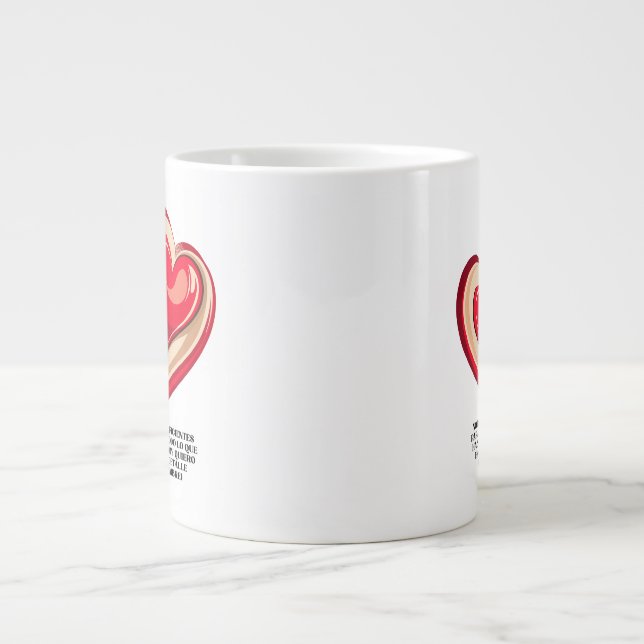 CUSTOM GIFT FOR MOM (NAME) LARGE COFFEE MUG (Front)