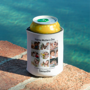 Custom Gift for Mum Mothers Day 9 Photo Collage Can Cooler