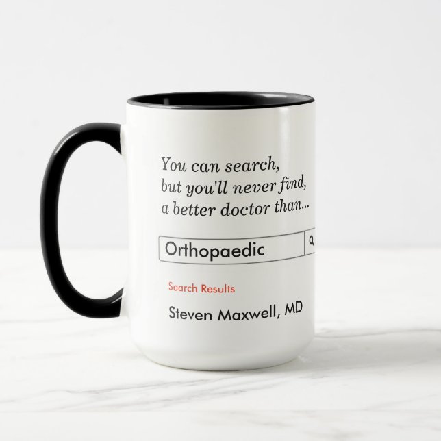 Custom Gift for Orthopaedic Mug (Left)