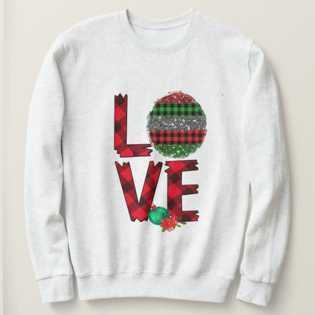 Custom Gift Ideas, Christmas Love Sweatshirt (Design Front)