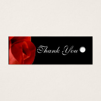 Custom Gift Tags Red Rose Personalised Text