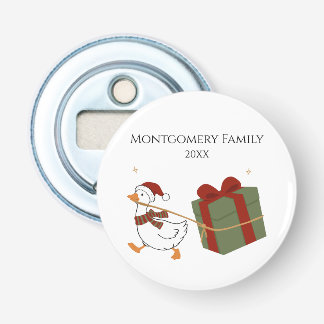 Custom Gift Thief Goose Christmas Bottle Opener