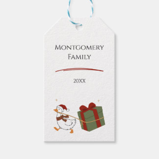 Custom Gift Thief Goose Christmas Tags