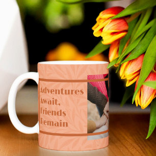 Custom Gifts for Friends Moving Away Orange Coffee Mug