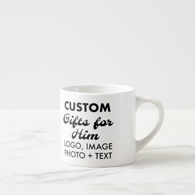 Custom Gifts for Him Espresso Cup 6oz. (Right)