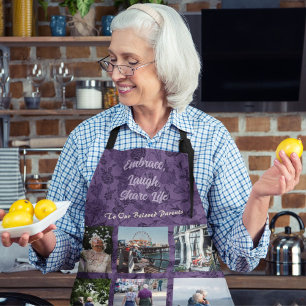 Custom Gifts for Older Parents Couples Violet Apron