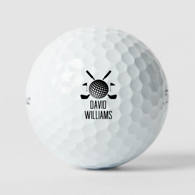 Custom Gifts, Personalized Callaway Golf Supersoft Balls (Front)