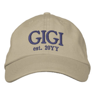 Custom Gigi Est. Gifts for Grandma Embroidered Hat
