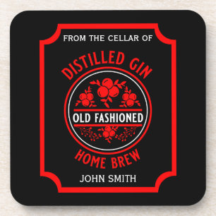 Custom Gin Bottle Coaster