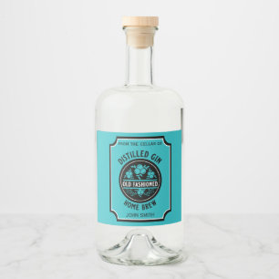Custom Gin Bottle Liquor Bottle Label