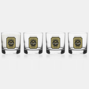 Custom Gin Bottle Whiskey Glass