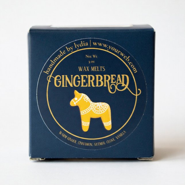 Custom Gingerbread Wax Melts Business Stickers (Creator Uploaded)