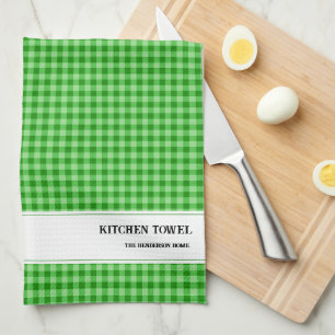 Custom Gingham Kitchen Towel