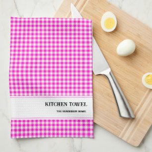 Custom Gingham Kitchen Towel