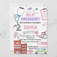 Custom Girl Nurse Doctor Pretend Birthday