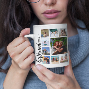 Custom Girlfriend Photo Collage Coffee Mug