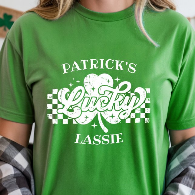 Custom Girlfriend's Name St Patrick's Day Lucky  T-Shirt (Custom Girlfriend's Name St Patrick's Day Lucky T-Shirt)
