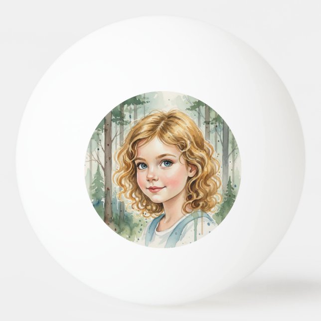 Custom girls Face Funny  Party Personalized  Ping Pong Ball (Front)