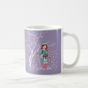 Custom Girl's Name Girly Design Christmas Gift Mug