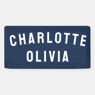 Custom Girl's Name Personalized Nursery for her Banner