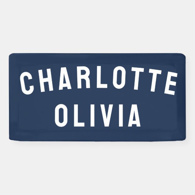 Custom Girl's Name Personalized Nursery for her Banner (Horizontal)