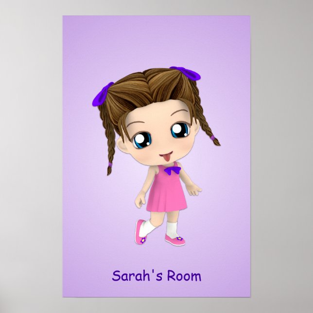 Custom Girls Room Chibi Poster (Front)
