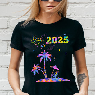 Custom Girl's Trip 2025 Bachelorette  T-Shirt