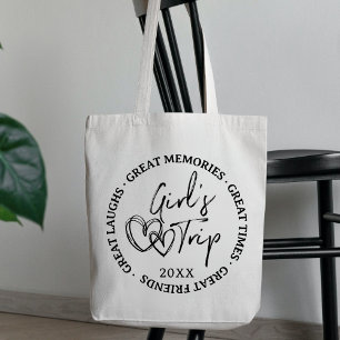 Custom Girls Trip 2025 Women Girl Vacation Weekend Tote Bag
