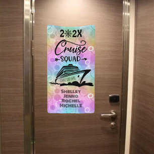 Custom Girl's Trip Cruise Squad Cruise Door Banner