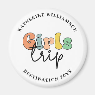 Custom Girls Trip Cute Girls weekend vacation Magnet
