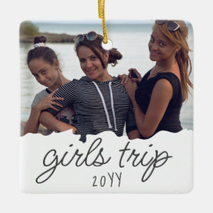 Custom Girls Trip Girls weekend Getaway Souvenir Ceramic Ornament