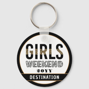 Custom Girls Weekend Girls Trip Vacation Key Ring