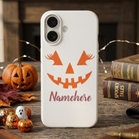Custom Girly Jack O Lantern Pumpkin Halloween