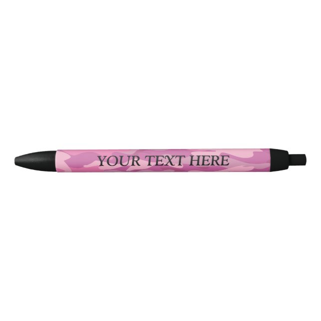 Custom girly pink army camo camouflage pens (Front)
