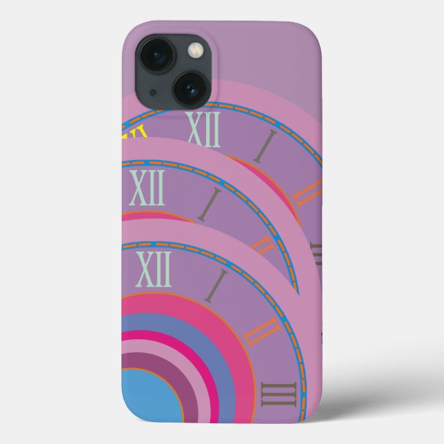 Custom girly pretty swirl circles tornado cute art Case-Mate iPhone case (Back)