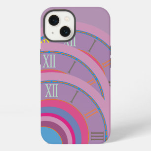 Custom girly pretty swirl circles tornado cute art iPhone 13 case