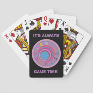 Custom girly pretty swirl circles tornado cute art playing cards