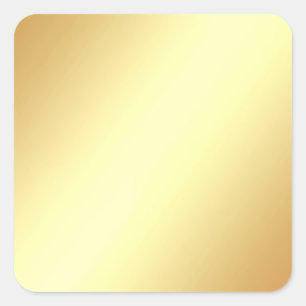 Custom Glamour Faux Gold Blank Elegant Template  Square Sticker