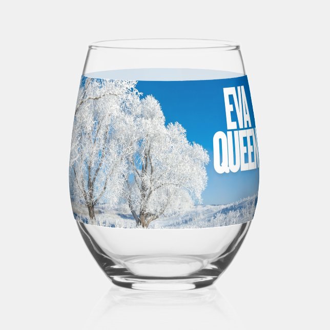 Custom Glass Cup | Personalised Clear Drinking Gla (Front)
