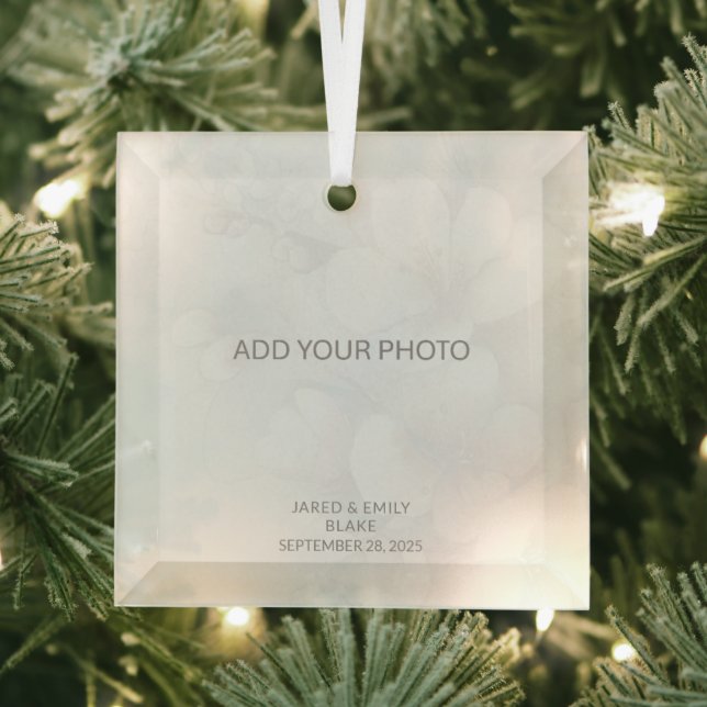 Custom Glass Photo Ornament (Insitu)