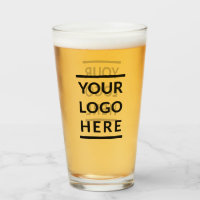 Custom Glass Tumbler Double Side Logo