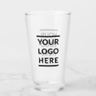 Custom Glass Tumbler Double Side Logo
