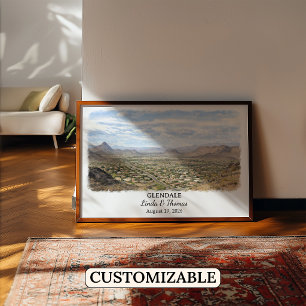 Custom Glendale Wall Art, Arizona Wall Decor