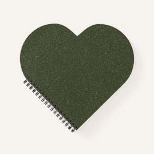 Custom Glitter Heart Spiral Notebook