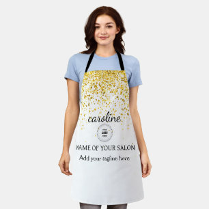 Custom Glitter Salon Apron – Personalised Styled