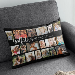 Custom Godfather 18 Photo Collage Lumbar Cushion