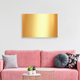 Custom Gold Background For Your Photo Glamour Canvas Print
